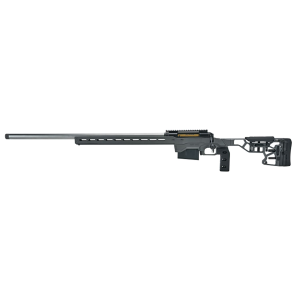 Savage Arms 57702 110 Elite Precision 308 Win 10+1 26 in Matte Stainless, Matte Black Rec, Gray Cerakote Adjustable MDT ACC Aluminum Chassis Stock, Left Hand (MB Not Included), Rifle