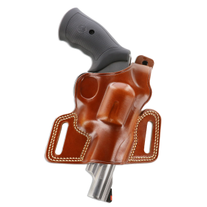 Galco SIL104 Silhouette OWB Tan Leather Belt Slide Fits Ruger GP100 Fits S&W L Frame Fits 3-4.25 in Barrel Right Hand