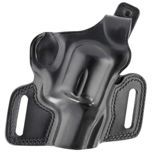 Galco SIL126B Silhouette OWB Black Leather Belt Slide Fits S&W N Frame Fits 2-4 in Barrel Right Hand