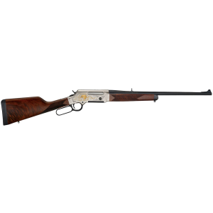 Henry H014WL308 Long Ranger Wildlife Full Size 308 Win 4+1 20 in Blued Steel Barrel, Engraved Nickel-Plated w/24K Gold Inlay Steel Receiver, American Walnut Stock Right Hand, Rifle