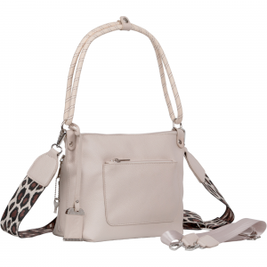 Bulldog Cases Hobo Purse with Holster BDP-075, Leopard Print, Stone/Tan, Leather BDP-075