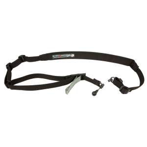 Blue Force Gear VCAS2TO1RED200AABK Vickers 221 Sling made of Black Cordura with 57 in-67 in OAL\t 2 in W\t Padded & One-Two Point Design & RED Swivel for AR Platform