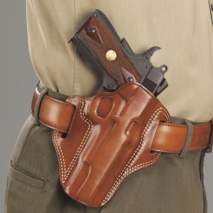 Galco CM834 Combat Master OWB Tan Leather Belt Slide Compatible w/S&W M&P Shield\t Glock 48/48 MOS Belt 1.75 in Wide Right Hand