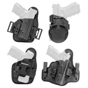 Alien Gear Holsters Core Carry Package SSHK-0007-RH-D, 1.5 in Belt Slide Holster, Black, Fits 5 in 1911, Standard Clips
