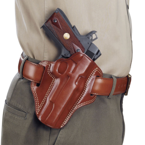 Galco CM800 Combat Master OWB Tan Leather Belt Slide Compatible w/ Glock 43/43X\t Springfield Hellcat Belt 1.75 in Wide Right Hand