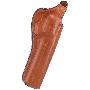 Bianchi 12696 111 Cyclone Belt Holster Size 06 OWB Open Bottom Style made of Leather with Tan Finish\t Strongside/Crossdraw & Belt Loop Mount Type fits 6 in Barrel Ruger RedHawk\t S&W L-Frame & Colt King Cobra for Right Hand