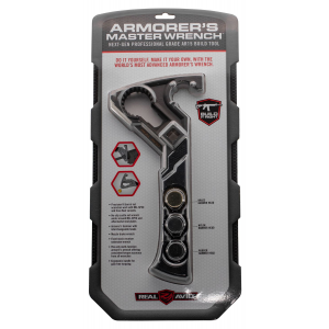 Real Avid AVAR15AMW Armorer's Master Wrench Black Stainless Steel AR Platforms Steel Handle
