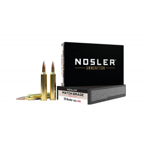 NOSLER 51288 Match Grade 26 NOSLER 140 Gr Custom Competition Hollow Point Boat Tail 20 Per Box/ 10 Cs