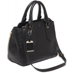 Bulldog BDP020 Satchel Conceal Carry Purse Black w/Black Trim Leather 16 in x 9.50 in x 5.50 in Includes Color Matched Holster