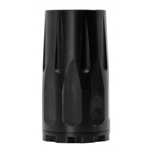 Angstadt Arms AA093LBC01 Blastwave Blast Shield Black Hardcoat Anodized Steel with 2.50 in OAL for 9mm Luger 3-Lug Attachments