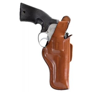Bianchi 10237 5BHL Thumbsnap OWB Size 06 Tan Leather Belt Loop Fits Ruger GP100/Colt King Python Right Hand