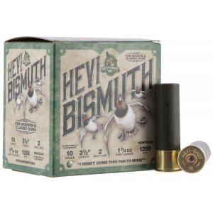 HEVI-SHOT Hs15502 Hevi-bismuth 10 Gauge 3.50 In 1 3/4 Oz Bismuth 2 Shot 25 Per Box/ 10 Cs