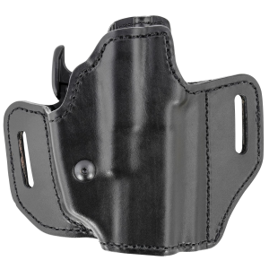 Bianchi 52831 Allusion Assent Pro-Fit OWB Size 13b Black Leather Belt Slide Compatible w/Glock 19/Ruger Security-9/FN FNS Belt Up to 1.50 in Wide Right Hand