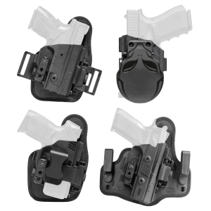Alien Gear Holsters Core Carry Package SSHK-0435-RH-D, 1.5 in Belt Slide Holster, Black