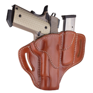 1791 Gunleather BH1M1CBRR BH1M1 Combo OWB 01 Classic Brown Leather Belt Slide Fits 4-5 in 1911