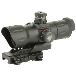 Leapers, Inc. - UTG Sight, 6 in, 38mm, Fits Picatinny, Black, Red/Green CQB T-Dot, ITA-Instant Target Aiming, with Offset QD Mount SCP-TDTDQ - Leapers