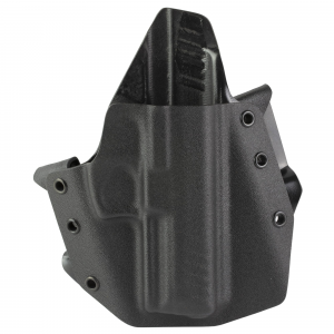 GunfightersINC Ronin Heckler and Koch VP9 OWB Holster RH Kydex Black - Durable and Efficient Design - RO-HKVP9-0101111 - Gunfighters Inc