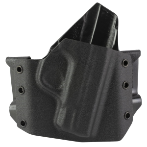 GunfightersINC Ronin, Outside Waistband Holster, Fits Smith & Wesson Shield, Kydex Construction, Black, Right Hand RO-SHLD-0101111