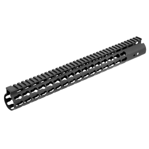 UTG Pro MTU019SSK Pro Slim Rail Handguard 15 in L Aluminum Material with Black Anodized Finish, KeyMod Slots & Picatinny Rail for AR-15 - Leapers