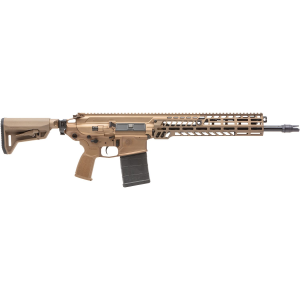 Sig Sauer RSPEAR76216B MCX Spear 7.62x51mm NATO 20+1 16 Barrel, SLX/SLH QD Flash Hider, Coyote Cerakote Finish, M-LOK Free-Float Handguard, Magpul Coyote Synthetic SL-K Fold Stock, Coyote Poly Grip, Rifle
