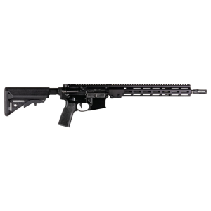 Geissele Automatics 08187LB Super Duty 5.56x45mm NATO Caliber with 14.50 in Barrel, No Magazine, Luna Black Metal Finish, Black B5 Enhanced Sopmod Stock & Geissele Black Polymer Grip Right Hand
