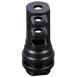 SilencerCo AC4753 ASR Muzzle Brake Black Steel with 1/2 in-28 tpi Threads for 270 Cal - Silencerco