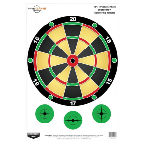 Birchwood Casey 35583 Pregame Shotboard Paper Hanging Universal 12 in x 18 in Multi-Color 100 Per Pkg