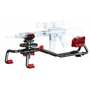 Birchwood Casey BSR Bravo Shooting Rest Black Steel/Red Accents\t Non-Slip Rubber Feet\t Bullseye Bubble Level\t Low Profile Design