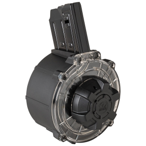 Charles Daly Drum Magazine, 12 Gauge, 20 Rounds, Fits All Charles Daly Magazine Fed Shotguns: N4S, AR-12S, & Mag Fed Honcho, Black 470.124 - Charles Daly