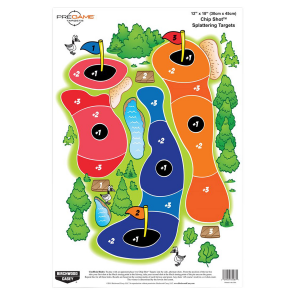 Birchwood Casey 35587 Pregame Chip Shot Golf Course Paper 12 in x 18 in Impact Enhancement Splatter 100 Per Pack