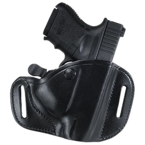 Bianchi 22156 82 CarryLok OWB Size 11D Black Leather Belt Slide Compatible w/Glock 26/27/Ruger Max-9/Taurus GX4 Belt Up to 1.75 in Wide Right Hand