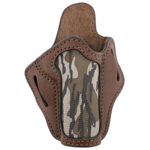1791 Gunleather MOBH1BRWR BH1 Optic Ready OWB 01 Brown with Mossy Oak Leather Belt Slide Fits 5 in 1911