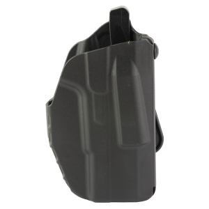 Safariland 7371 7TS, ALS, auto Locking System, Outside the Waistband Paddle/Belt Loop Holster, For Glock 43/43X/43X MOS/and Springfield Hellcat, Plain Finish, Black, Right Hand 7371V2-895-411