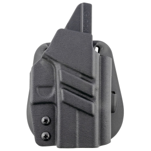 1791 Gunleather TACPDHOWBG43XMOSBLKR Tactical Kydex OWB Black Kydex Paddle Compatible w/Glock 43/43X/43X MOS Right Hand