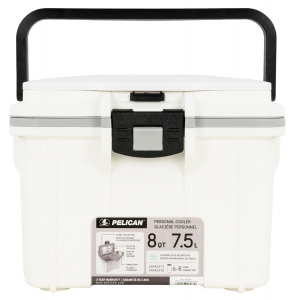 PELICAN 8Q-1-WHTGRY 8QT ELITE COOLER WHT/GRY - Pelican