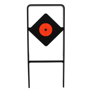 Birchwood Casey 47340 World of Targets Ace of Diamonds Centerfire Target AR500 Steel Black/Red Diamond Illustration Impact Enhancement Motion 0.50 in Thick