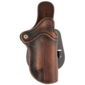1791 Gunleather ORPDH1VTGR Paddle Holster Optic Ready OWB Size 01 Vintage Leather Paddle Fits 4-5 in 1911 Right Hand