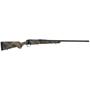 Bergara Rifles BPR33300WM Premier Highlander 300 Win Mag 3+1 24in Omni Muzzle Brake/Threaded Barrel, Sniper Gray Cerakote, Woodland Camo Grayboe Stock