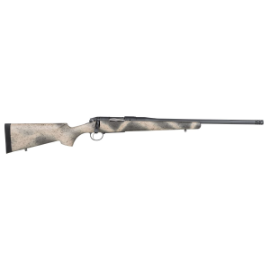 Bergara Rifles BPR33308 Premier Highlander 308 Win 4+1 , 20in Omni Muzzle Brake/Threaded Barrel, Sniper Gray Cerakote , Woodland Camo Grayboe Stock