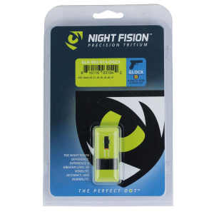 Night Fision GLK002014OGZ Perfect Dot Green/Fluorescent Orange Ring U-Notch Green/Fluorescent Orange Ring Front\t Black Rear/Black Frame\t Compatible w/Glock models 20/21/29/30/36/40/41 Front Post/Rear Dovetail Mount