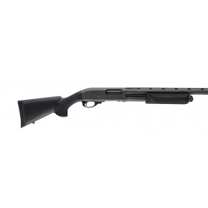 Hogue 08732 OverMolded Combo Kit Black Synthetic with Forend & 12 in LOP for Remington 870