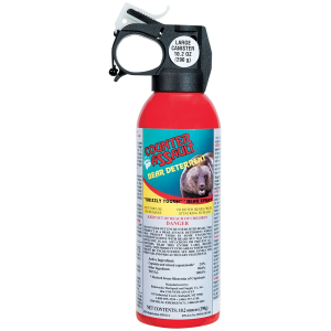 Counter Assault 15067027 Bear Spray Capsaicin Range 32 ft-7 Seconds/40 ft-8 Seconds 8.10 oz/10.20 oz 2 Cans\t 2 Holsters Includes 2 Holsters