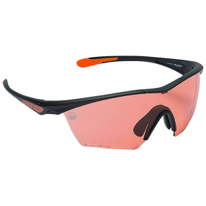 Beretta USA OC031A2354039FUNI Clash Shooting Glasses Scarlet Lens Black with Orange Accents Frame
