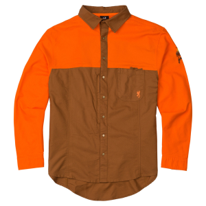 Browning Midweight Upland Shirt Tan/Blaze 2X-Large 3016657205 - Browning