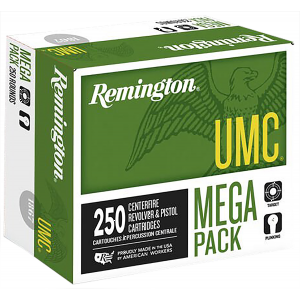 REMINGTON Ammunition 23779 Umc Mega Pack 40 S&w 180 Gr Full Metal Jacket 250 Per Box/ 4 Case