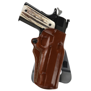 Galco SM2212R Speed Master 2.0 OWB Tan Leather Paddle Fits 1911 Fits 5 in Barrel Right Hand