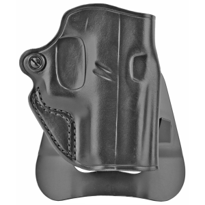 Galco SM2-800B Speed Master 2.0 OWB Black Leather Paddle Fits CZ P-10M/Glock 43/43x Right Hand