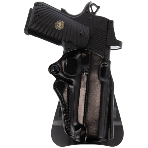 Galco SM2-266RB Speed Master 2.0 OWB Black Leather Paddle Fits Kimber/Springfield 1911 4 in, Colt/SW1911SC/Para USA 4 1/4 in Right Hand