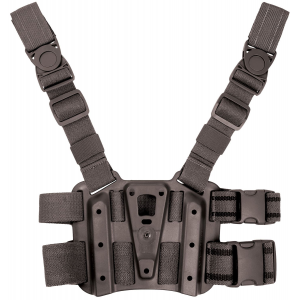 Blackhawk 432000PBK Tactical Holster Platform Black Carbon Fiber Leg Mount Fits Blackhawk Concealment/Duty Holsters
