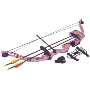 SA Sports Majestic Youth Bow Package Pink Camo 20 lbs RH 566